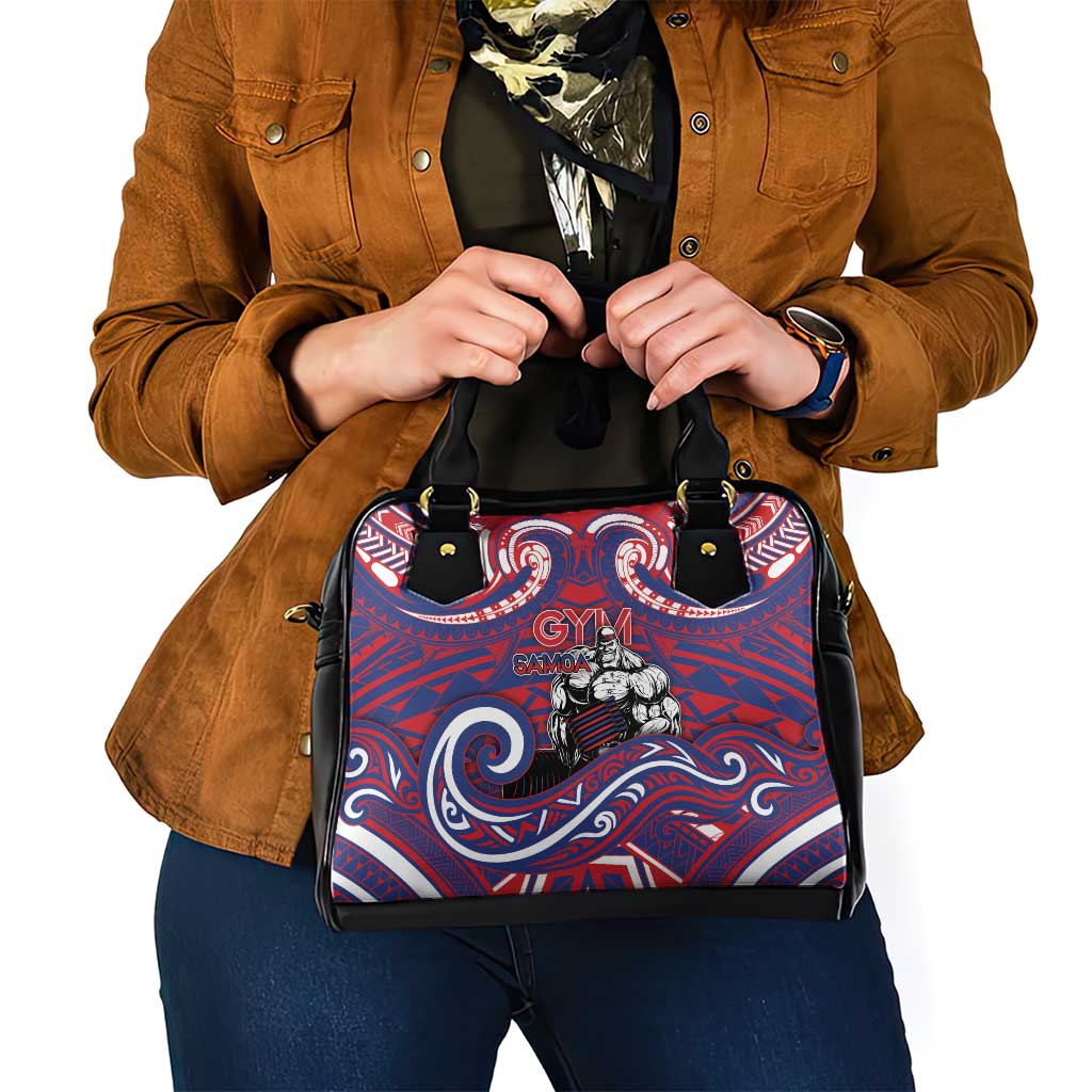 Samoa Gym Shoulder Handbag Muscle Samoan Tribal Waves - Polynesian Pride