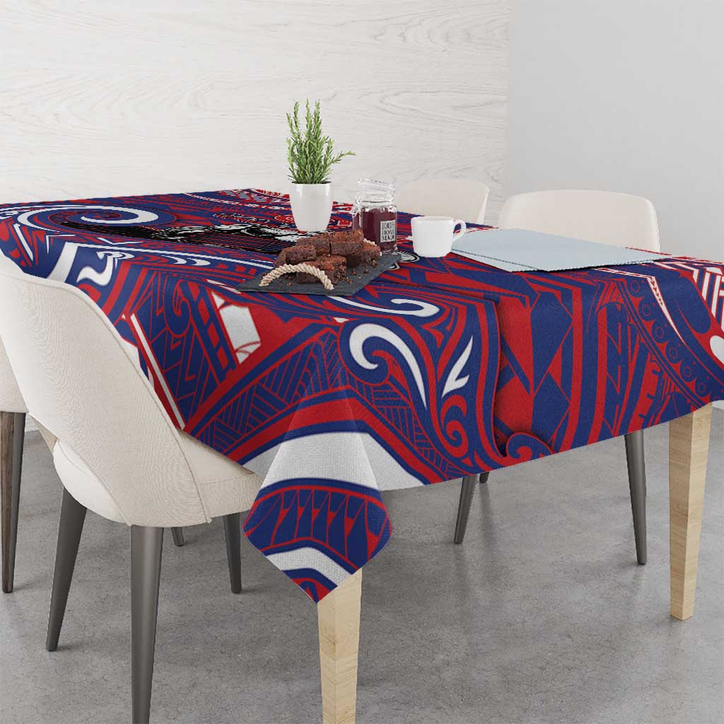 Samoa Gym Tablecloth Muscle Samoan Tribal Waves - Polynesian Pride