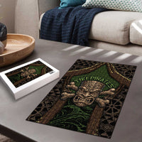 Hawaii Tiki Pirates Puzzle Kakau Pattern Polynesian Style