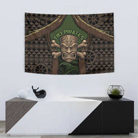 Hawaii Tiki Pirates Tapestry Kakau Pattern Polynesian Style