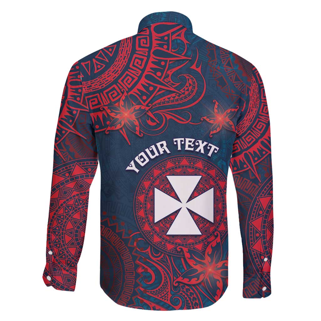 Personalised Wallis And Futuna Family Matching Off Shoulder Maxi Dress and Hawaiian Shirt Hibiscus Polynesian Tribal Pattern