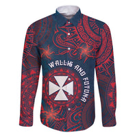 Personalised Wallis And Futuna Family Matching Puletasi and Hawaiian Shirt Hibiscus Polynesian Tribal Pattern