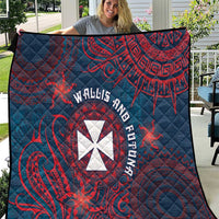Wallis And Futuna Quilt Hibiscus Polynesian Tribal Pattern