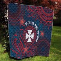 Wallis And Futuna Quilt Hibiscus Polynesian Tribal Pattern