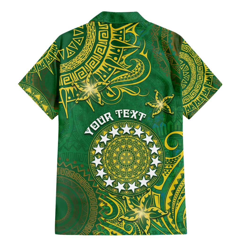 Personalised Cook Islands Family Matching Mermaid Dress and Hawaiian Shirt Hibiscus Polynesian Tribal Pattern