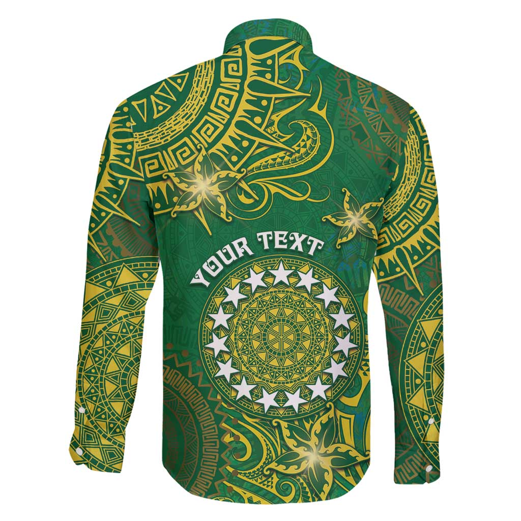 Personalised Cook Islands Family Matching Summer Maxi Dress and Hawaiian Shirt Hibiscus Polynesian Tribal Pattern