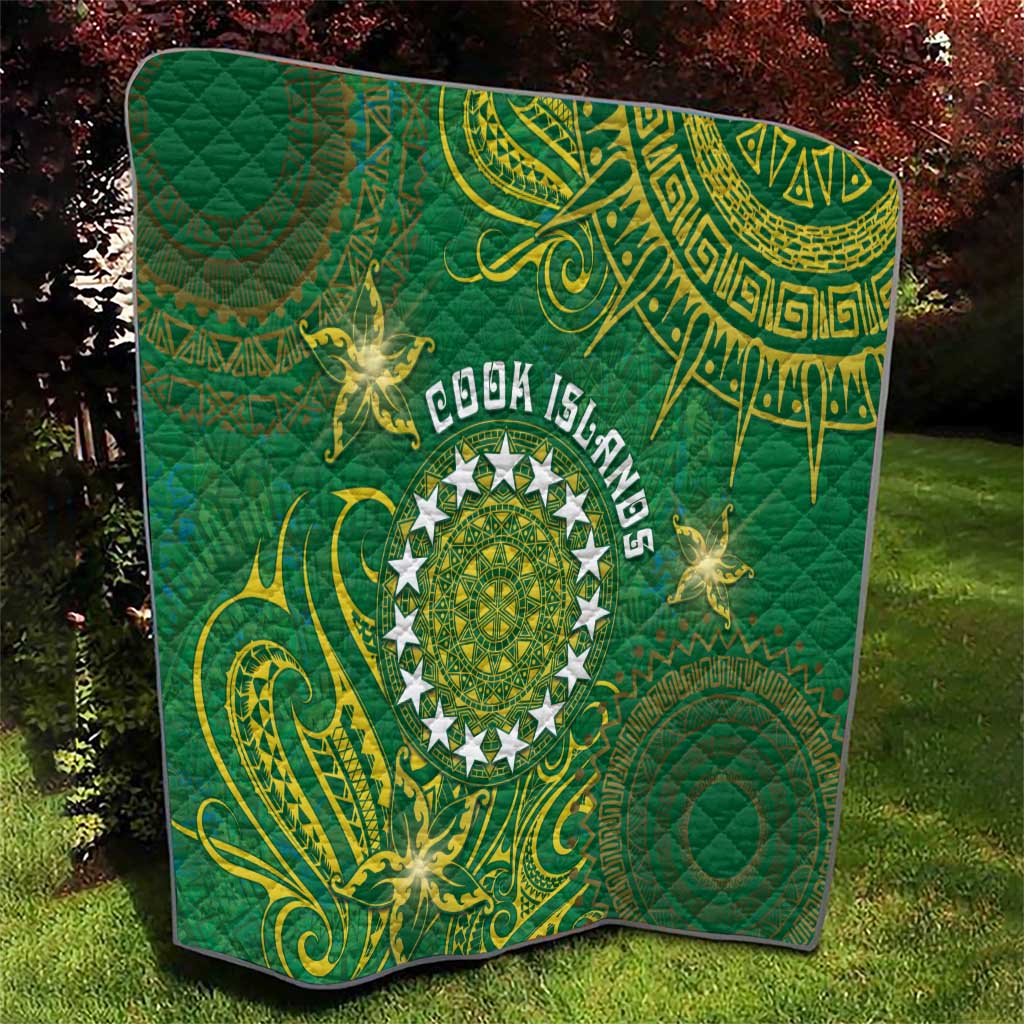 Cook Islands Quilt Hibiscus Polynesian Tribal Pattern