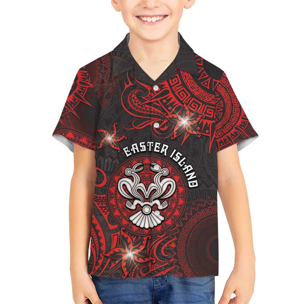 Personalised Easter Island Family Matching Long Sleeve Bodycon Dress and Hawaiian Shirt Hibiscus Polynesian Tribal Pattern