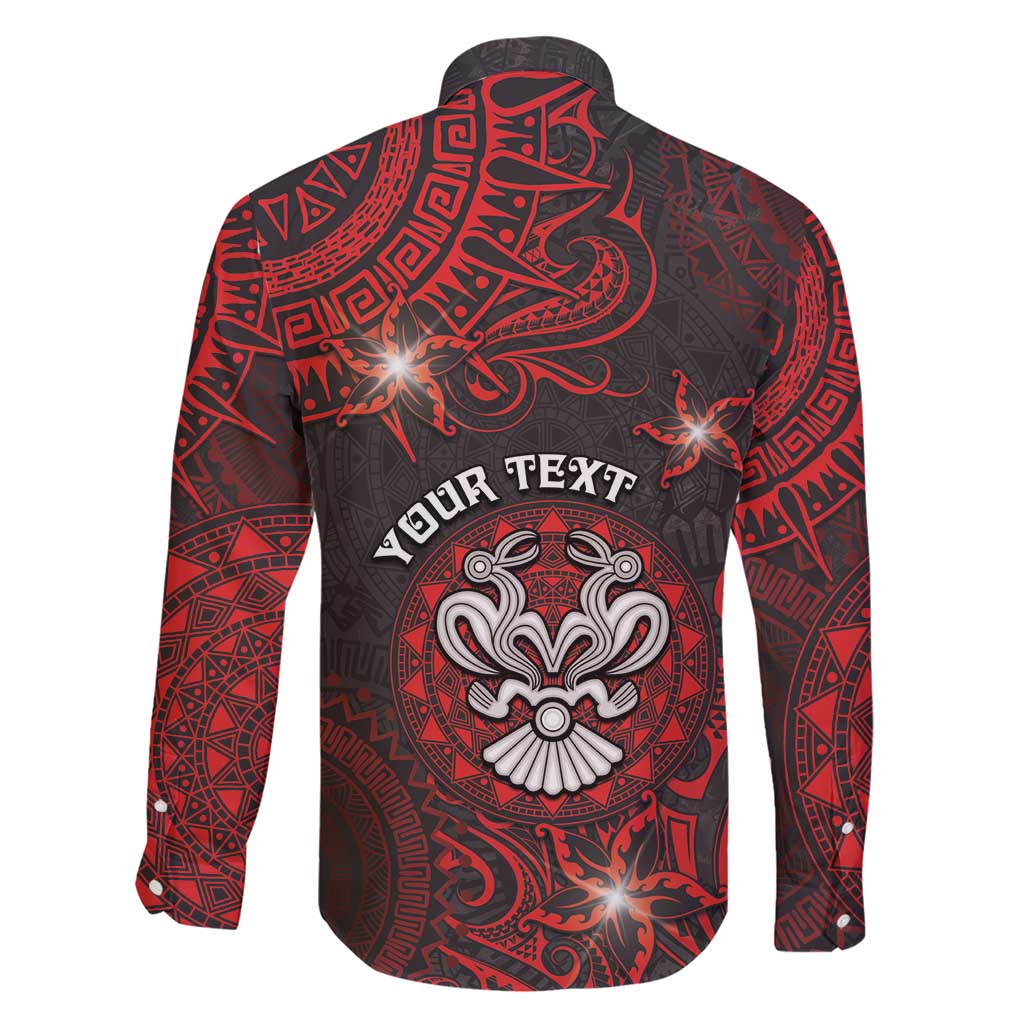 Personalised Easter Island Family Matching Short Sleeve Bodycon Dress and Hawaiian Shirt Hibiscus Polynesian Tribal Pattern