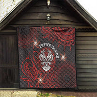 Easter Island Quilt Hibiscus Polynesian Tribal Pattern