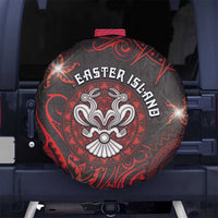 Easter Island Spare Tire Cover Hibiscus Polynesian Tribal Pattern