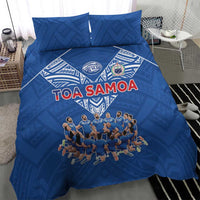 Toa Samoa Bedding Set Samoan Warrior Spirit Rugby - Polynesian Pride