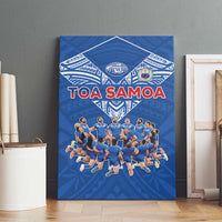 Toa Samoa Canvas Wall Art Samoan Warrior Spirit Rugby - Polynesian Pride