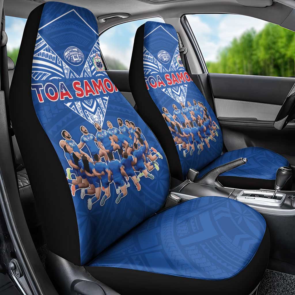 Toa Samoa Car Seat Cover Samoan Warrior Spirit Rugby - Polynesian Pride