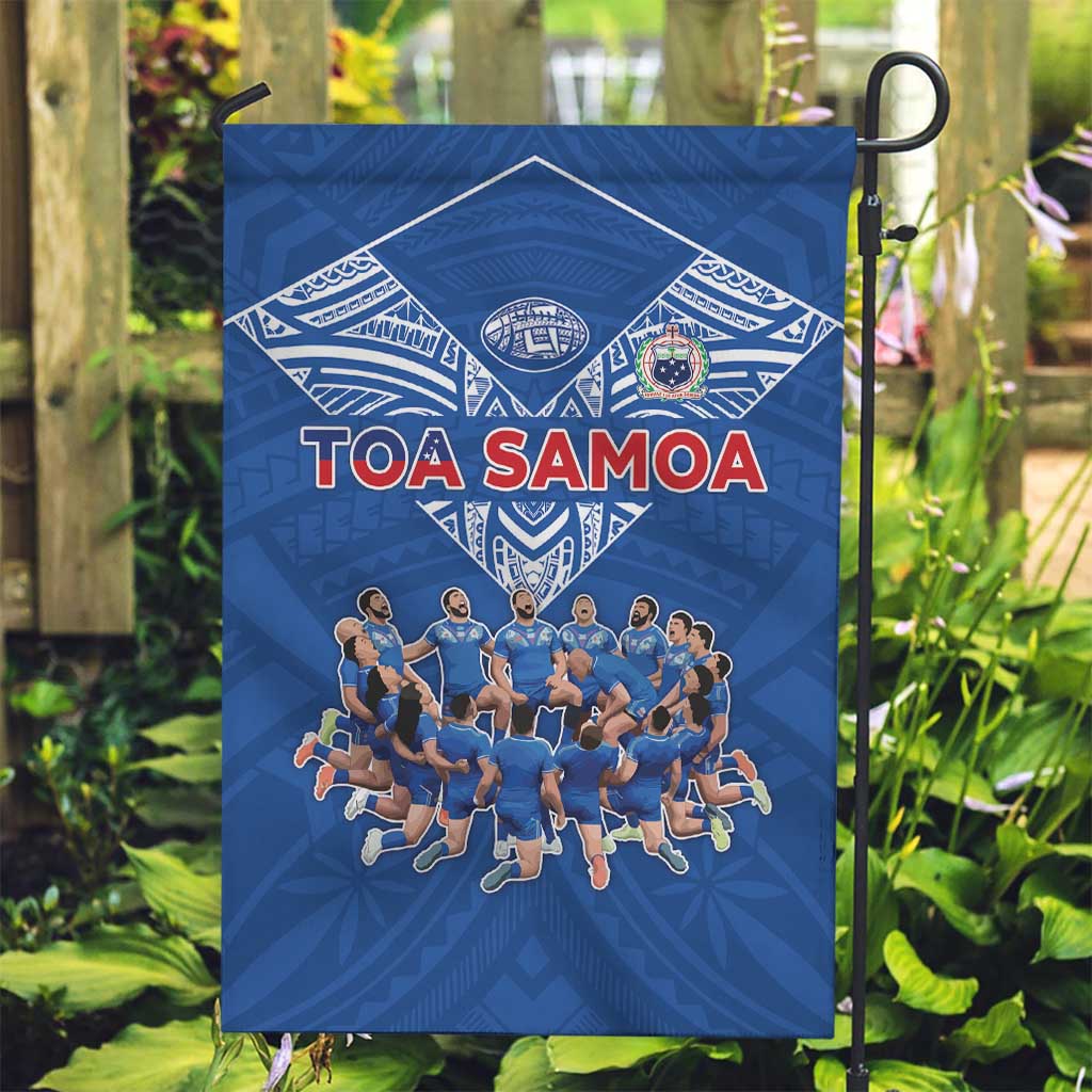 Toa Samoa Garden Flag Samoan Warrior Spirit Rugby - Polynesian Pride