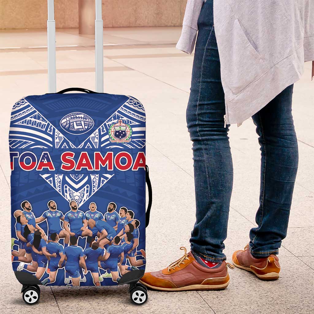 Toa Samoa Luggage Cover Samoan Warrior Spirit Rugby - Polynesian Pride
