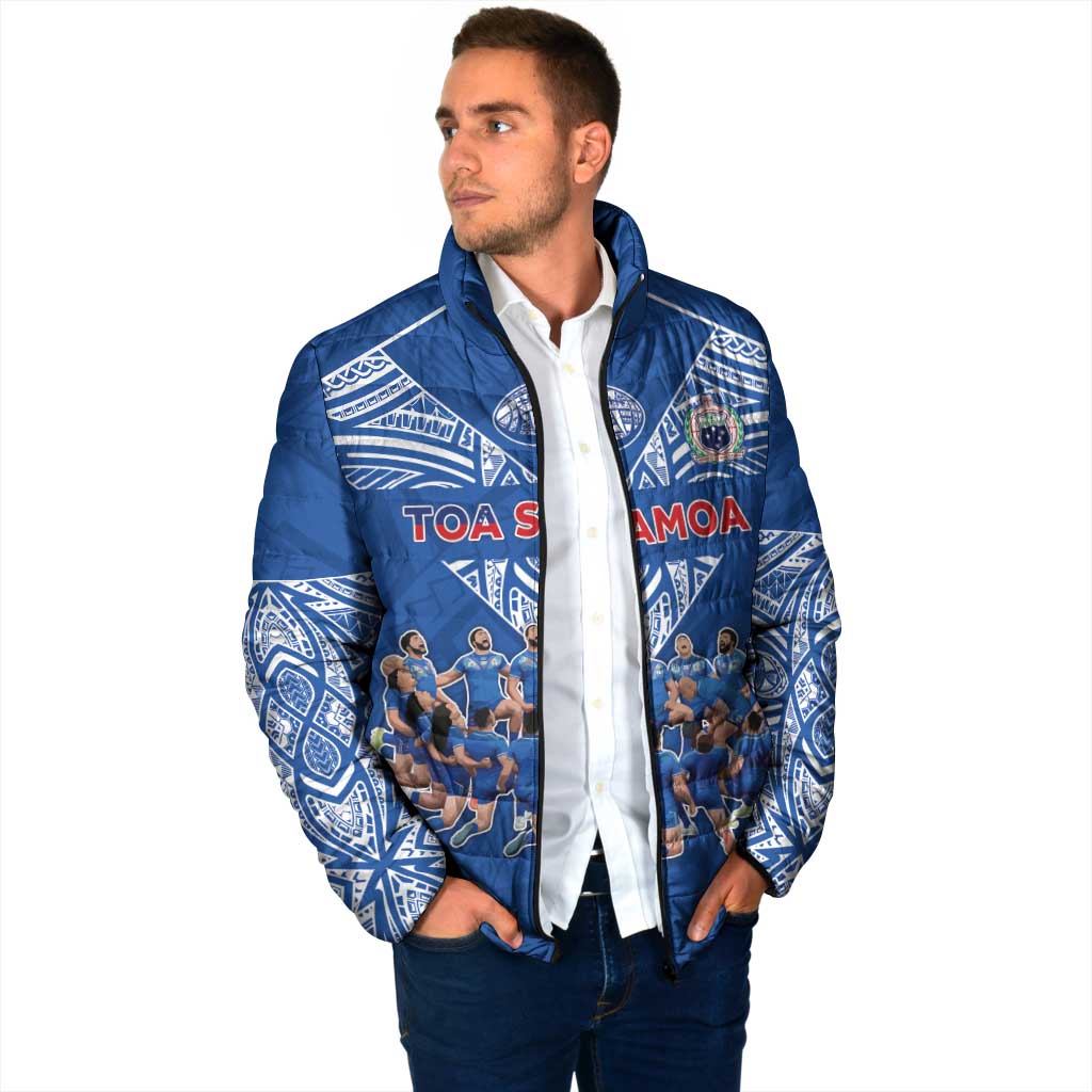 Toa Samoa Padded Jacket Samoan Warrior Spirit Rugby - Polynesian Pride
