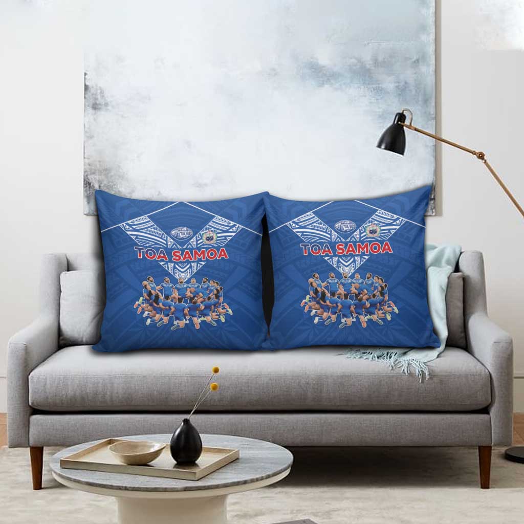 Toa Samoa Pillow Cover Samoan Warrior Spirit Rugby - Polynesian Pride