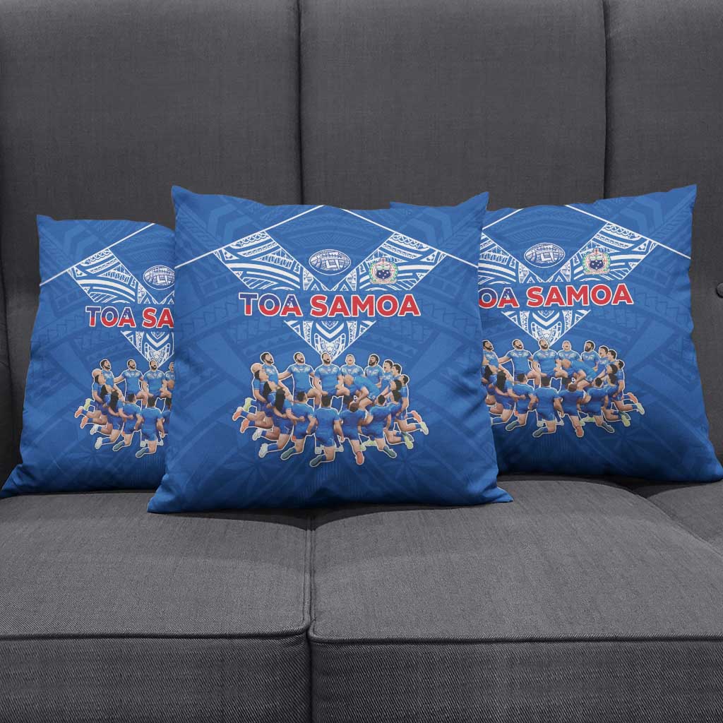 Toa Samoa Pillow Cover Samoan Warrior Spirit Rugby - Polynesian Pride