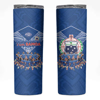 Toa Samoa Skinny Tumbler Samoan Warrior Spirit Rugby - Polynesian Pride