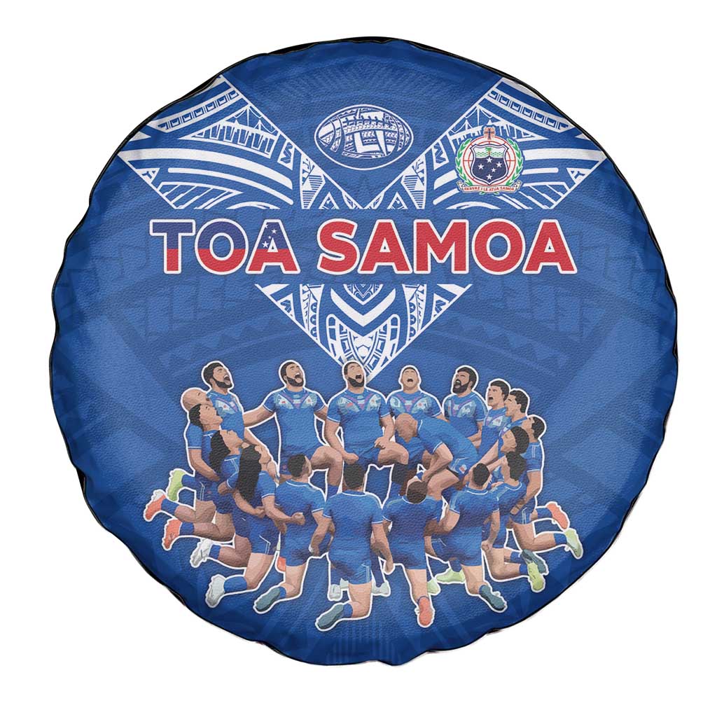 Toa Samoa Spare Tire Cover Samoan Warrior Spirit Rugby - Polynesian Pride