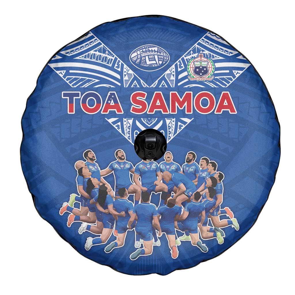Toa Samoa Spare Tire Cover Samoan Warrior Spirit Rugby - Polynesian Pride