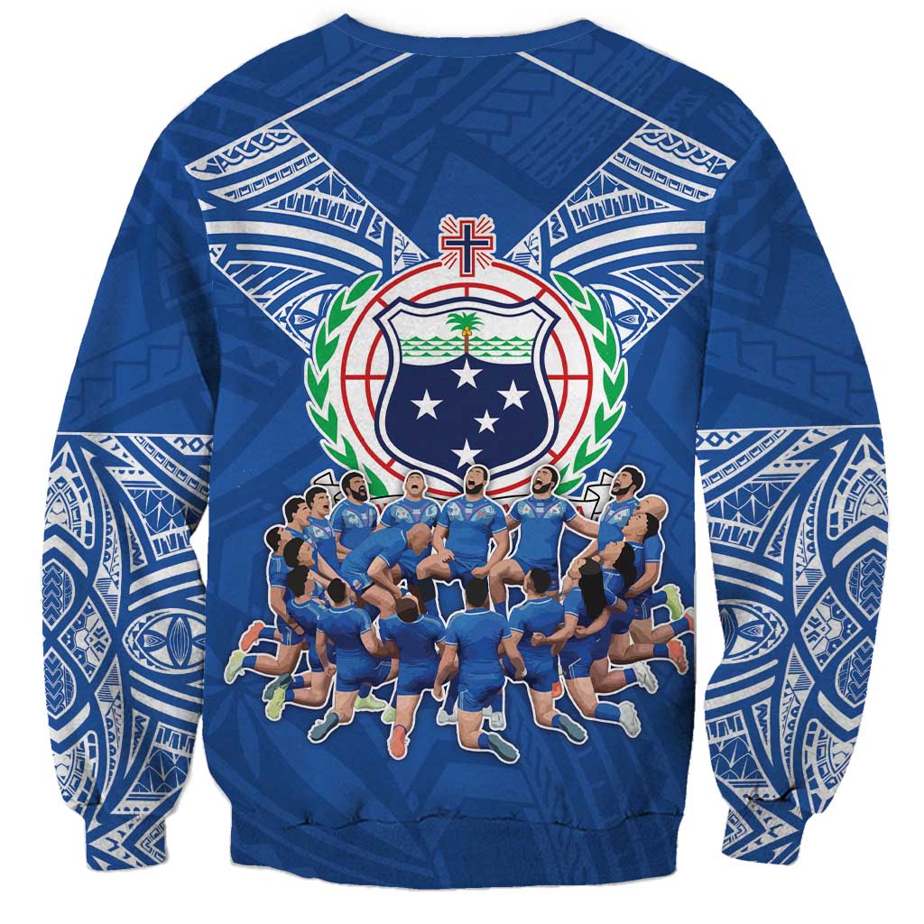 Toa Samoa Sweatshirt Samoan Warrior Spirit Rugby - Polynesian Pride