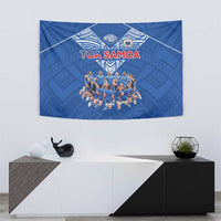 Toa Samoa Tapestry Samoan Warrior Spirit Rugby - Polynesian Pride