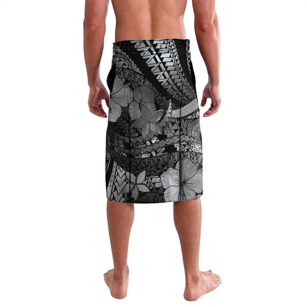 Personalised Maori Romantic Valentine Lavalava The Hongi Kiss Black Galaxy DT05 - Polynesian Pride