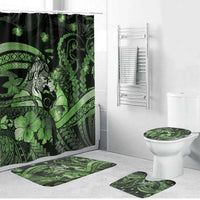 Maori Romantic Valentine Bathroom Set The Hongi Kiss Green Galaxy DT05 Bathroom Set (4 pcs) Green - Polynesian Pride
