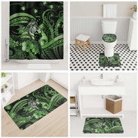 Maori Romantic Valentine Bathroom Set The Hongi Kiss Green Galaxy DT05 - Polynesian Pride