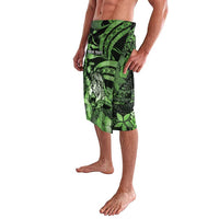 Personalised Maori Romantic Valentine Lavalava The Hongi Kiss Green Galaxy