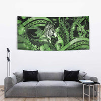 Maori Romantic Valentine Tapestry The Hongi Kiss Green Galaxy DT05 - Polynesian Pride
