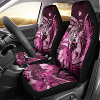 Maori Romantic Valentine Car Seat Cover The Hongi Kiss Pink Galaxy DT05 - Polynesian Pride