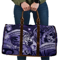Maori Romantic Valentine Travel Bag The Hongi Kiss Purple Galaxy DT05 Purple - Polynesian Pride