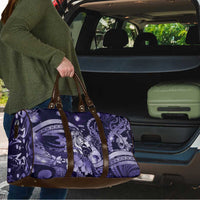 Maori Romantic Valentine Travel Bag The Hongi Kiss Purple Galaxy DT05 - Polynesian Pride