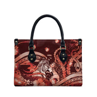 Maori Romantic Valentine Leather Bag The Hongi Kiss Red Galaxy