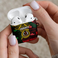 Vanuatu Independence Day AirPods Case Boar Tusk Warrior Tribal Floral Patterns DT05 - Polynesian Pride