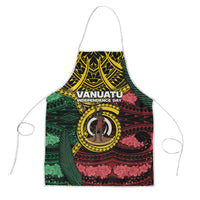 Vanuatu Independence Day Apron Boar Tusk Warrior Tribal Floral Patterns DT05 Multicolor - Polynesian Pride
