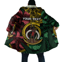 Personalised Vanuatu Independence Day Cloak Boar Tusk Warrior Tribal Floral Patterns DT05 - Polynesian Pride
