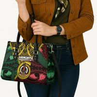 Vanuatu Independence Day Leather Bag Boar Tusk Warrior Tribal Floral Patterns DT05 - Polynesian Pride