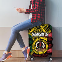 Vanuatu Independence Day Luggage Cover Boar Tusk Warrior Tribal Floral Patterns DT05 - Polynesian Pride