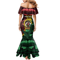 Personalised Vanuatu Independence Day Mermaid Dress Boar Tusk Warrior Tribal Floral Patterns DT05 - Polynesian Pride