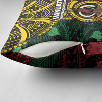 Vanuatu Independence Day Pillow Cover Boar Tusk Warrior Tribal Floral Patterns DT05 - Polynesian Pride