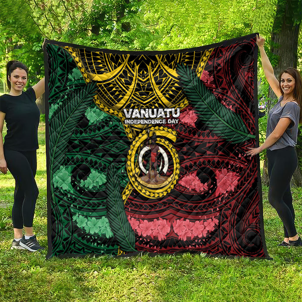 Vanuatu Independence Day Quilt Boar Tusk Warrior Tribal Floral Patterns DT05 - Polynesian Pride