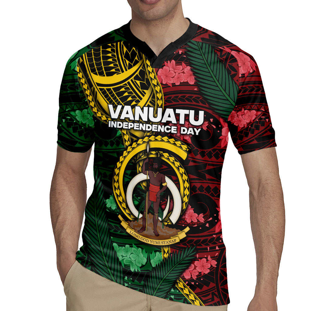 Personalised Vanuatu Independence Day Rugby Jersey Boar Tusk Warrior Tribal Floral Patterns DT05 - Polynesian Pride