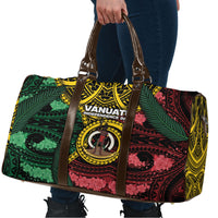 Vanuatu Independence Day Travel Bag Boar Tusk Warrior Tribal Floral Patterns DT05 - Polynesian Pride