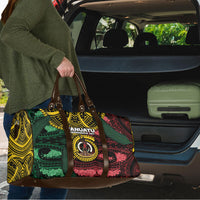 Vanuatu Independence Day Travel Bag Boar Tusk Warrior Tribal Floral Patterns DT05 - Polynesian Pride