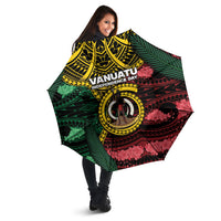 Vanuatu Independence Day Umbrella Boar Tusk Warrior Tribal Floral Patterns DT05 - Polynesian Pride