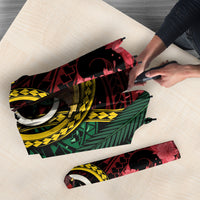 Vanuatu Independence Day Umbrella Boar Tusk Warrior Tribal Floral Patterns DT05 - Polynesian Pride